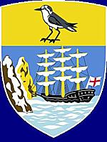 Enlargement of St.&nbsp;Helena crest, showing Wirebird